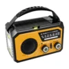 Outdoor Survival Weather Radio AM/FM/WB NOAA Solar Hand-cranked Rechargeable Power Bank Bluetooth-Compatible Speaker SOS Alarm