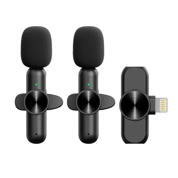 Basix Mini Lavalier Microphone Portable Audio Video Recording Mini Lapel Mic Wireless Microfone for IPhone TypeC ipad Game Phone