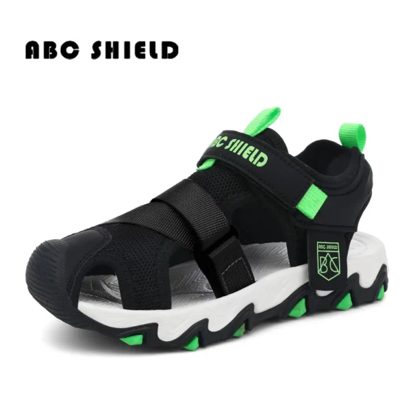 Knit Fabric Children Shoes Boy Sandals Rubber Sole Anti-slip Kids Beach Water Shoes Summer Casual Sports Sandals for Boy Sneaker