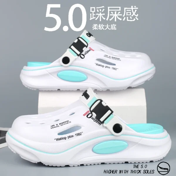 New Classic Summer Clogs Men Slipper Breathable Garden Shoes EVA Outdoor Comforty Beach Slides Home Sandals Antiskid Slippers