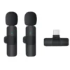 Basix Mini Lavalier Microphone Portable Audio Video Recording Mini Lapel Mic Wireless Microfone for IPhone TypeC ipad Game Phone
