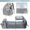 New Baby Nappy Changing Bags Changing Station Portable Baby Bed Travel Bassinet Folding Crib Shade Cloth Changing Pad Waterproof
