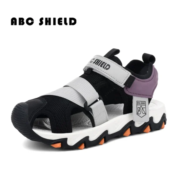 Knit Fabric Children Shoes Boy Sandals Rubber Sole Anti-slip Kids Beach Water Shoes Summer Casual Sports Sandals for Boy Sneaker