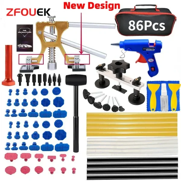 Car Dent Zoposon Repair Tools EU Plug Glue Gun Paintless Dent Repair Kit Automotive Dent Remover Suction Auto Dent Puller Tool