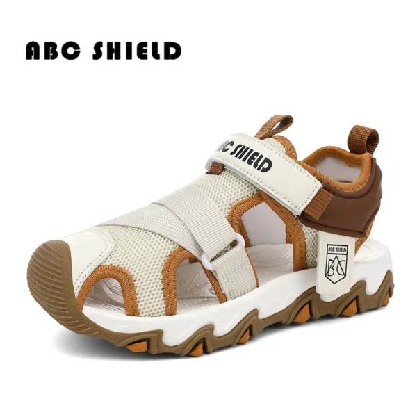 Knit Fabric Children Shoes Boy Sandals Rubber Sole Anti-slip Kids Beach Water Shoes Summer Casual Sports Sandals for Boy Sneaker