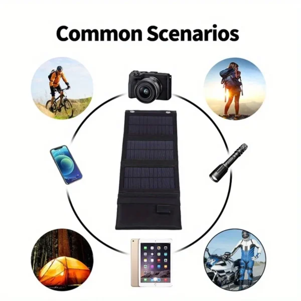 543977128 1pc USB Foldable Solar Panel Portable Flexible Small Waterproof 5V Folding Solar Panels Cells For Mobile Phone Battery Charger