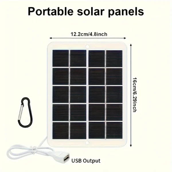 543977125 1pc USB Foldable Solar Panel Portable Flexible Small Waterproof 5V Folding Solar Panels Cells For Mobile Phone Battery Charger