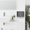 Wall-Mounted Paper Towel Dispenser - No-Drill, Space-Saving Design - Easy Access Toilet Tissue Holder - Available in White, Blac