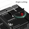 Mini Table Saw 100W 7 Speeds Angle Blade Height Adjustable Mini Desktop Electric Saw Cutter for Wood PCB Acrylic Plastic
