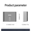 Wall-Mounted Paper Towel Dispenser - No-Drill, Space-Saving Design - Easy Access Toilet Tissue Holder - Available in White, Blac