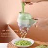 5 in 1 Electric Vegetable Cutter Set Portable, Rechargeable, Wireless Food Processor & Chopper Machine for Pepper, Garlic& Meat