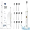 Sejoy Sonic Toothbrush Rechargeable  Ultra Whitening Electric Toothbrush 8 Brush Heads Wireless Charging 5 Modes Smart Timer