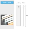 LED Night Light 20/30/40/50CM Motion Sensor Wireless USB Cabinet Night Light Wardrobe Lamp For Kitchen Cabinet Bedroom Wardrobe