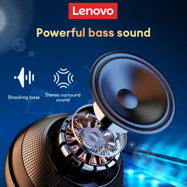 Lenovo Speakers Wireless Bluetooth 5.3 Outdoor Loudspeaker anker Loudspeaker Portable Subwoofer Surround Sound Player K3 Pro