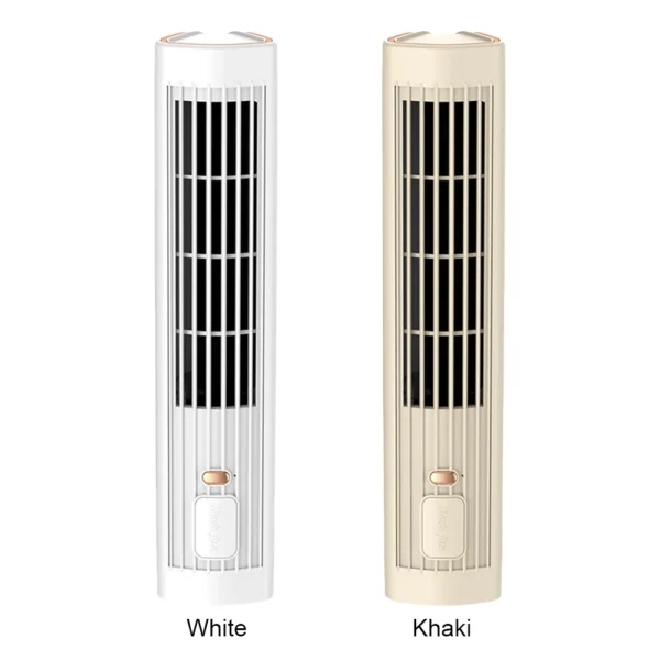 Tower Fan USB Charging Portable Air Conditioner 3 Speed Desktop Cooling Fan Wireless Desk Fan for Home Bedroom