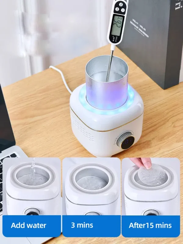 2 in 1 Electric Cooling Heating Cup Beverage Coffee Mug Warmer Cooler Mini Smart Refrigerator for Milk Drinks Thermos Cup 12V