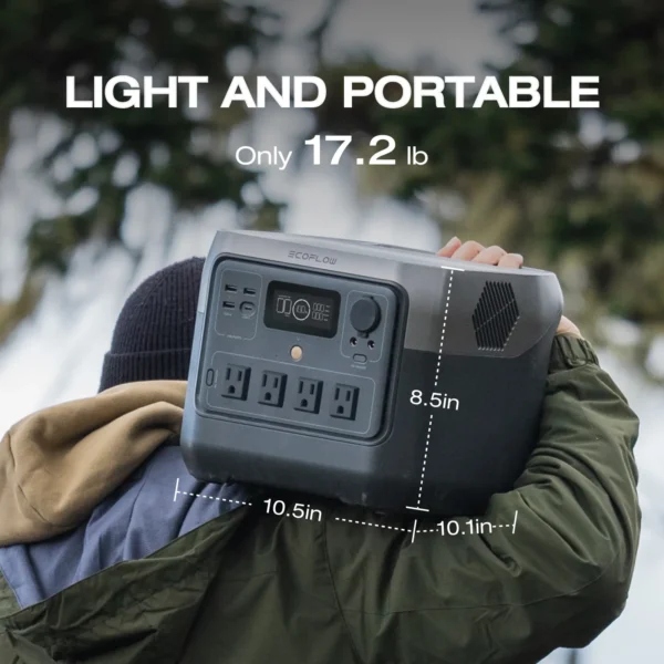 545581820 ECOFLOW Portable Power Station RIVER 2 Pro, 768Wh LiFePO4 Battery, 70 Min Fast Charging, 4X800W (X-Boost 1600W) AC Outlets