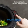 6L Automatic Stir Frying Machine Household 2000W Intelligent Electric Cooking Wok Pot Non-stick Multifunctional Cooker Pot 220V