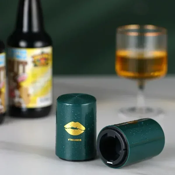 Bottle Opener Magnetic Creative Automatic Beer  Kitchen Press Lid Beer Corkscrew Tools Portable Kitchen Accessories Bar Gadgets