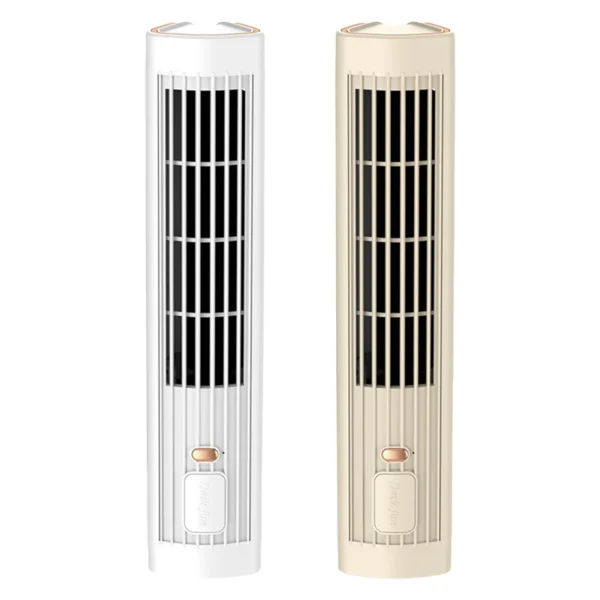 Tower Fan USB Charging Portable Air Conditioner 3 Speed Desktop Cooling Fan Wireless Desk Fan for Home Bedroom