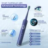 Sejoy Sonic Toothbrush Rechargeable  Ultra Whitening Electric Toothbrush 8 Brush Heads Wireless Charging 5 Modes Smart Timer