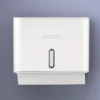 Wall-Mounted Paper Towel Dispenser - No-Drill, Space-Saving Design - Easy Access Toilet Tissue Holder - Available in White, Blac