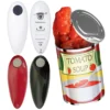 Electric Can Opener Hands Free Jar Opener Smooth Edge Bottle Opener Battery Operated for Weak Hands for All Kinds of Jars