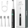 Sejoy Sonic Toothbrush Rechargeable  Ultra Whitening Electric Toothbrush 8 Brush Heads Wireless Charging 5 Modes Smart Timer