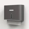 Wall-Mounted Paper Towel Dispenser - No-Drill, Space-Saving Design - Easy Access Toilet Tissue Holder - Available in White, Blac