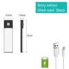 Bedroom Night Light Motion Sensor Lights Wireless USB Under Cabinet Light For Kitchen Cabinet Bedroom Wardrobe Indoor Lighting