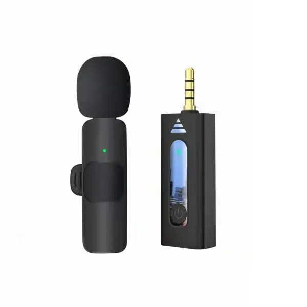 Wireless 3.5mm Lavalier Lapel Microphone Omnidirectional Condenser Mic for Camera Speaker Smartphone,Recording Mic for Youtube