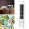 Tower Fan USB Charging Portable Air Conditioner 3 Speed Desktop Cooling Fan Wireless Desk Fan for Home Bedroom