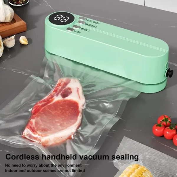 Food Vacuum Machine USB Charging Automatic Sealing Tool With 3 Sealing Time Modes Portable Food Saver Bag Sealing Tool Cool