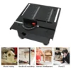 Mini Table Saw 100W 7 Speeds Angle Blade Height Adjustable Mini Desktop Electric Saw Cutter for Wood PCB Acrylic Plastic