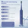 Sejoy Sonic Toothbrush Rechargeable  Ultra Whitening Electric Toothbrush 8 Brush Heads Wireless Charging 5 Modes Smart Timer