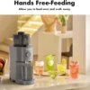 Cold Press Juicer, SiFENE Slow Masticating Machines with 5.2" Extra Large Feed Chute Fit Whole Fruits & Vegetables, Easy Clean