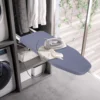 Foldable Ironing Board, Cabinet Mount, Push-Pull Sturdy Metal Frame  80x29.5cm / 31.5x11.6in (Gray)