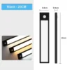 LED Night Light 20/30/40/50CM Motion Sensor Wireless USB Cabinet Night Light Wardrobe Lamp For Kitchen Cabinet Bedroom Wardrobe
