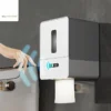 Smart Sensor Tissue Dispenser Auto Electric Wall-Mounted Bathroom Paper Holder Touchless Toilet Roll Machine for Home/Hotel