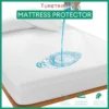 Waterproof Mattress Cover Anti Mites Bed Protector Soft Breathable Sheet Cover All Size Available (Smooth)