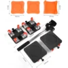 400KG Heavy Duty Furniture Lifter Transport Mover Lifter Slides Wheel Easy Furniture Mover Tool Set Wheel Roller Bar Hand Tools