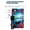 Wireless 3.5mm Lavalier Lapel Microphone Omnidirectional Condenser Mic for Camera Speaker Smartphone,Recording Mic for Youtube