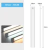 LED Night Light 20/30/40/50CM Motion Sensor Wireless USB Cabinet Night Light Wardrobe Lamp For Kitchen Cabinet Bedroom Wardrobe