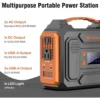 Authenticity guarantee.300W Portable Power Station with Foldable 60W Solar Panel, with DC AC Outlet for Home Use RV Outdoor Camp