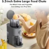 Cold Press Juicer, SiFENE Slow Masticating Machines with 5.2" Extra Large Feed Chute Fit Whole Fruits & Vegetables, Easy Clean