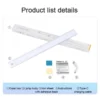 LED Night Light 20/30/40/50CM Motion Sensor Wireless USB Cabinet Night Light Wardrobe Lamp For Kitchen Cabinet Bedroom Wardrobe